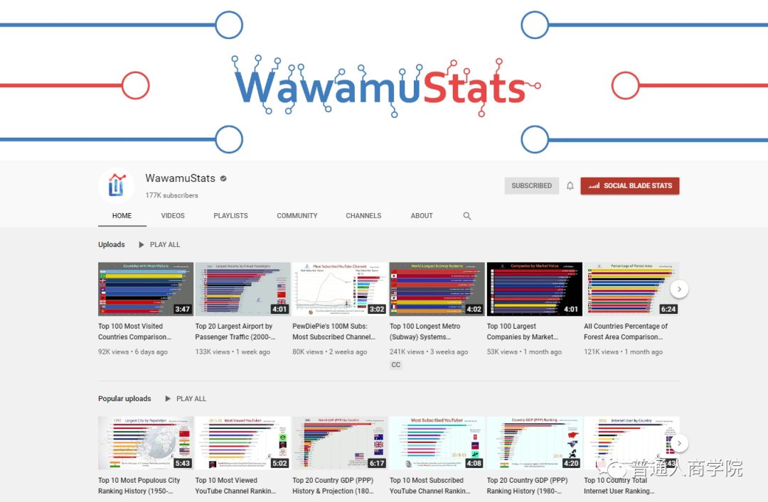 YouTube赚钱视频分析#YouTube数据可视化博主WawamuStats如何赚钱的？2