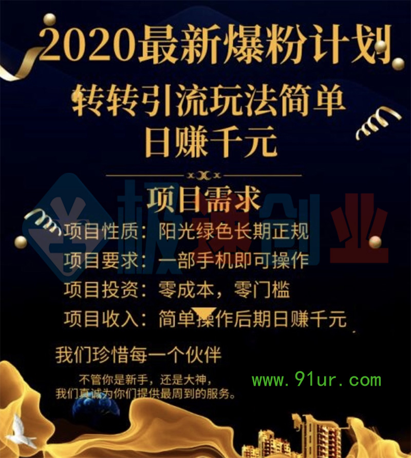 涨粉赚钱#2020最新涨粉技巧，转转涨粉引流方法，批量操作日赚1000+（视频+文档）